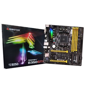 Placa Mãe Biostar Racing B350GTX, AMD AM4, DDR4