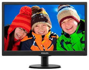Monitor LED Philips 18.5´, HDMI, Preto - 193V5LHSB2