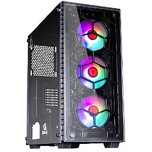 Gabinete Gamer Redragon Diamond Storm PRO, C/ 3 Fan RGB - CA903PRO