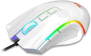 Mouse Gamer Redragon Griffin, RGB, Branco Lunar 7200 DPI - M607W