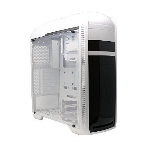 Gabinete Gamer Bluecase, Lateral em Acrílico, Branco - BG024WGCASE