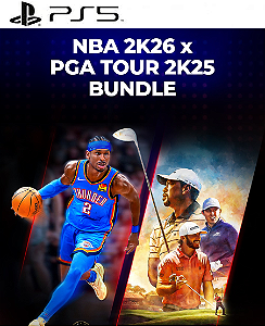 Pacote NBA 2K26 x PGA TOUR 2K25 PS5 Midia Digital