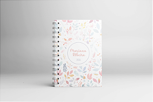 Agenda 2026 - Floral Cute - Miolo Papel Bege Pólen