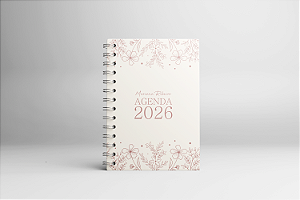 Agenda 2026 - Floral Line - Miolo Papel branco