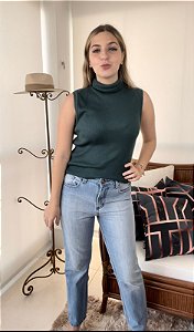Blusa  Regata Feminina Gola Alta