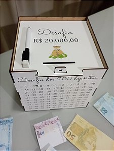 Caixinha dos 20 mil , Desafio dos 200 depósitos, Um Incentivo - uma ajudinha para você juntar uma Grana