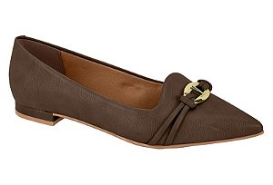 SAPATILHA FEMININA VIZZANO DETALHE METAL SALTO BAIXO BICO FINO