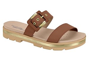 SANDÁLIA FLAT FEMININA MODARE ULTRACONFORTO FIVELA