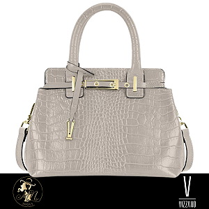 BOLSA FEM. MEDIA ALÇA DUPLA VIZZANO CROCO MACAU 10093.1