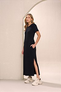 VESTIDO LONG MIDI FASHION YEXX