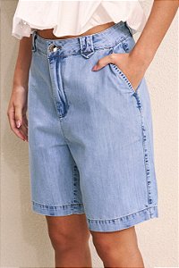 BERMUDA JEANS FEMININA CINTURA ALTA YEXX