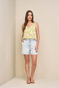 SHORT JEANS FEMININO MOM FIT YEXX DELAVE