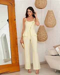 CALÇA RETA EM ALFAIATARIA