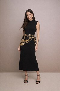 VESTIDO LONG MIDI FASHION YEXX
