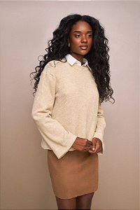 BLUSA FEMININA MANGA LONGA YEXX AMPLA
