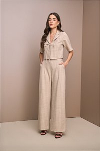 CALÇA FEMININA ALFAIATARIA YEXX PREGAS FRENTE