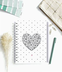 Caderno A5 Minimalista - 100 folhas brancas- Personalizado