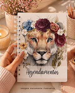 Agenda Premium de Atendimentos / Agendamentos Datado 2026 com acabamento Artesanal- Personalizado