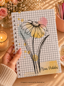 Caderno Premium de Pedidos com acabamento artesanal - Personalizado