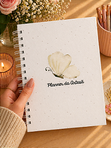 Planner Artesã Premium com acabamento artesanal - Personalizado