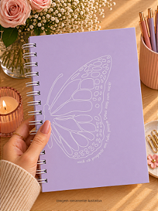 Planner de Estudos Permanente Premium com acabamento artesanal - Personalizado