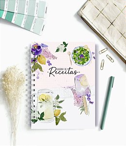 Caderno de Receitas  - 100 folhas - Personalizado