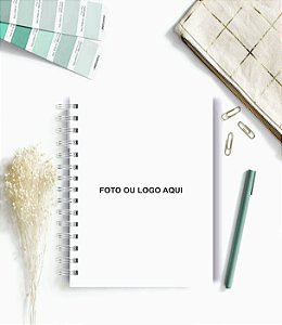 Caderno A5 Foto ou Logo - 100 folhas pautadas - Personalizado