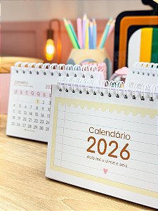 Calendário A5 Coleção 2026 - Personalizado