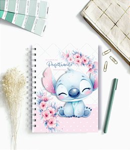 Caderno A5 Love Stitch  -  100 folhas pautadas - Personalizado