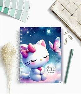 Caderno A5 SHELLO KITTY  -  100 folhas pautadas - Personalizado