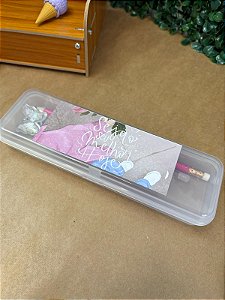 Estojo com lápis e caneta - Personalizado