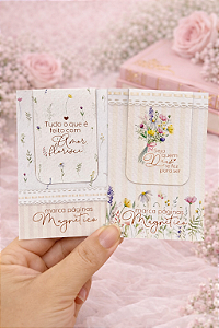 Card Marcador de Páginas Magnético Mulher - Personalizado