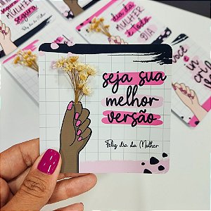 Card Flor Mulher - Personalizado