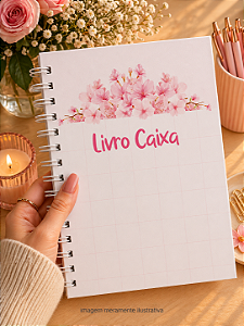 Livro Caixa Premium com acabamento artesanal - Personalizado