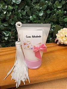 Frasco com creme hidratante Premium com acabamento artesanal - Personalizado