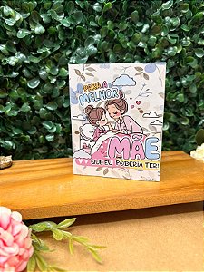 Foto Quadro de mesa 8x10cm linha Mães Premium com acabamento artesanal - Personalizado