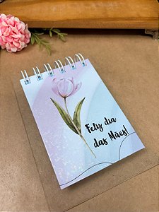 Cadernetinha Mini Premium linha Mãe com acabamento artesanal - Personalizado