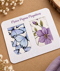 Tag com dois marca páginas magnéticos - Personalizado