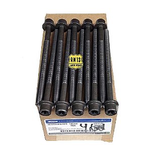 10 Parafusos Cabeçote FORD AG9Z6065A 10mm x 1,25mm x 145mm