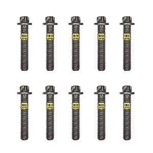 10 Parafuso Bloco Mancal Virabrequim Celta Prisma Onix 52mm