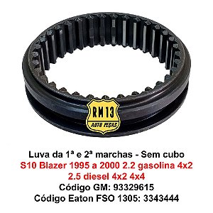 Luva Sincronizadora 1ª E 2ª S10 Blazer 95 A 00 Eaton Fso1305