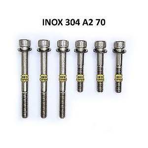 6 Parafusos Coletor Admissão AP EFI LE Jetronic 2.0 8V Inox