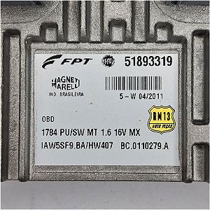 Modulo Central Injeção Strada 1.6 BZ 12a13 HW407 51893319
