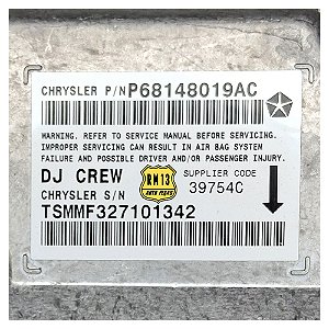 Modulo Central Airbag RAM 3500 RAM 2500 2012 68148019AC