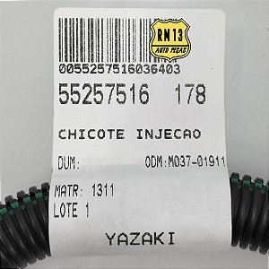 Chicote Injeção Motor Palio F2 1.0 Flex C/ Ar 14a17 55257516