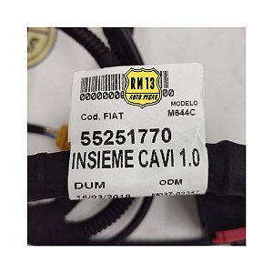 Chicote Injeção Motor Novo Uno 1.0 EVO 11a15 C/Ar 55251770