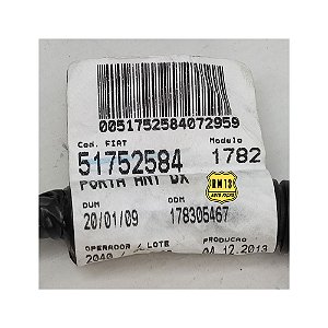 Chicote Porta Dianteira Direita FIAT 51752584
