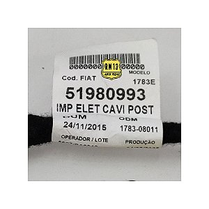 Chicote Instalaçao Eletrica Traseiro FIAT 51980993