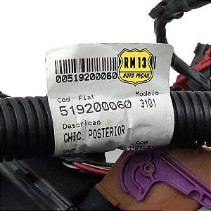 Chicote Instalaçao Eletrica Traseiro FIAT 51920006 51920266