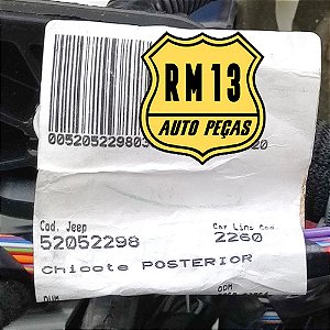 Chicote Instalaçao Eletrica Traseiro FIAT 52052298 52052211
